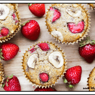Strawberry Banana Breakfast Muffins
