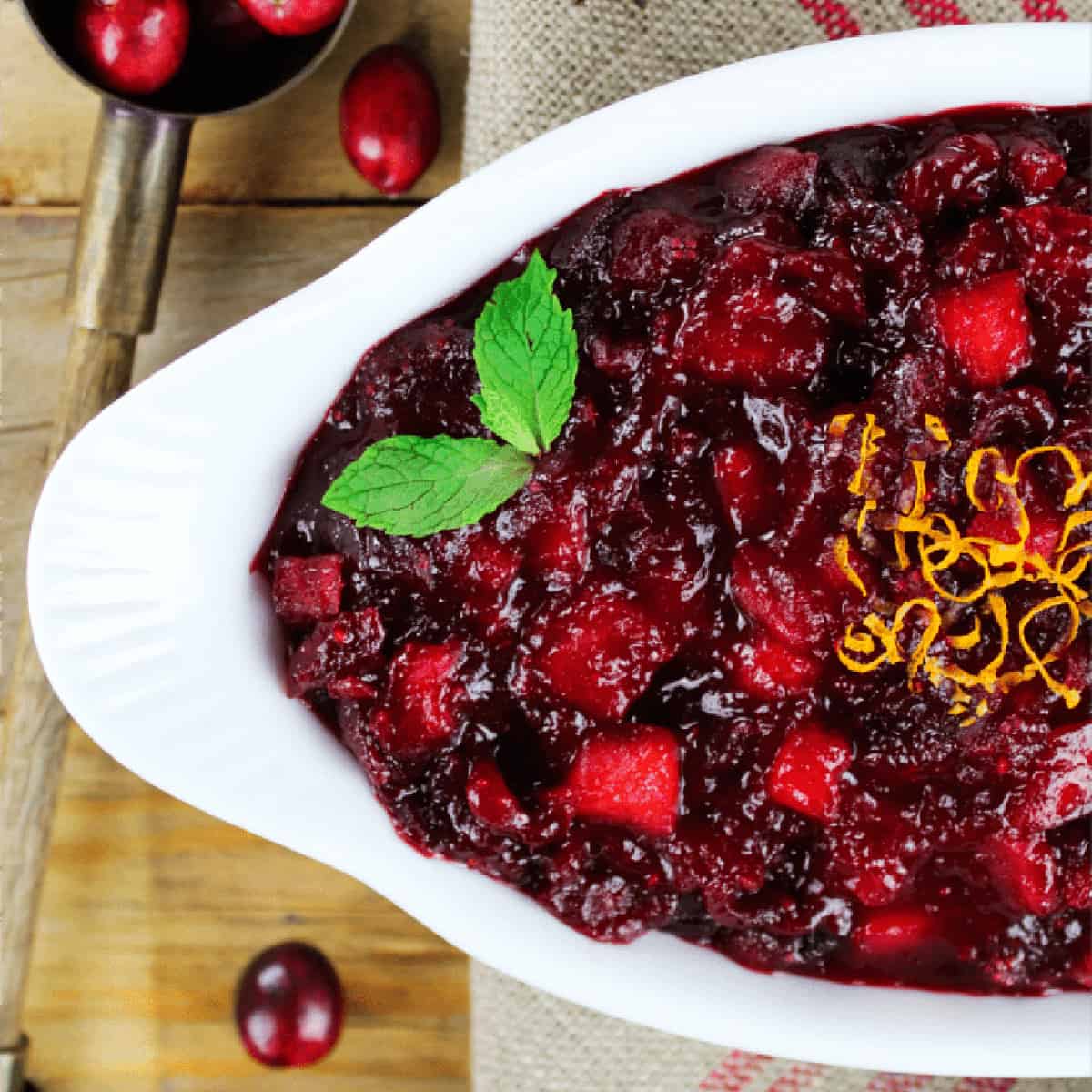 Apple Cranberry Sauce Recipe