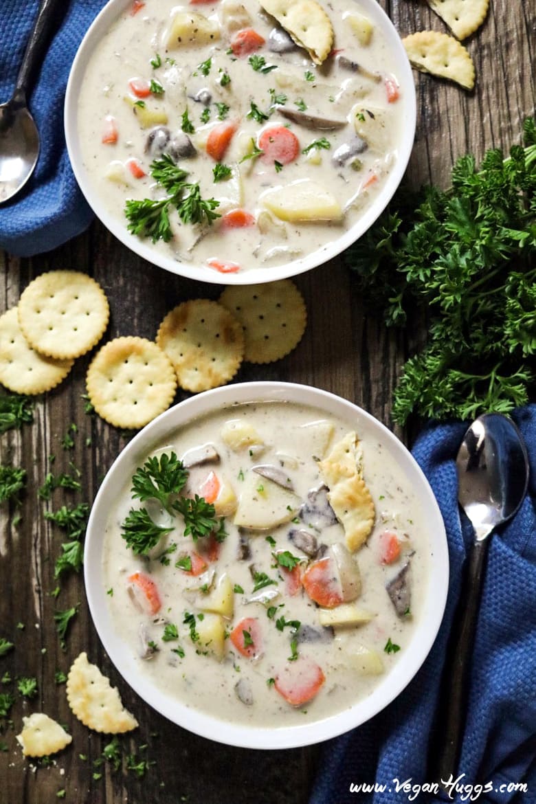 Vegan clam store chowder