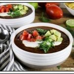 This Tomato Black Bean Soup is from Jason Wyrick’s new book Vegan Mexico - it's hearty, healthy and bursting with authentic Mexican flavor!