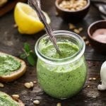Are you up to your ears in garden zucchini yet? How about a fresh-tasting Zucchini Pesto to help you get through it? It's quick, easy, oil-free, vegan and delicious!