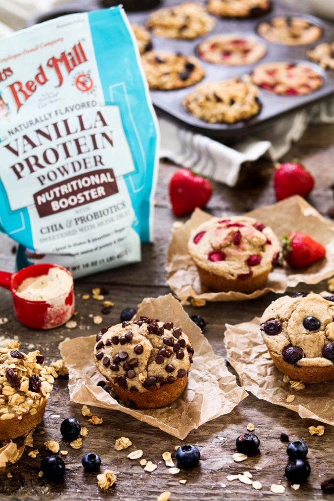 These Vegan Protein muffins are quick, easy, healthy, and delicious! All you'll need is some common ingredients, a blender, muffin tin and your oven. (gluten-free & oil-free)