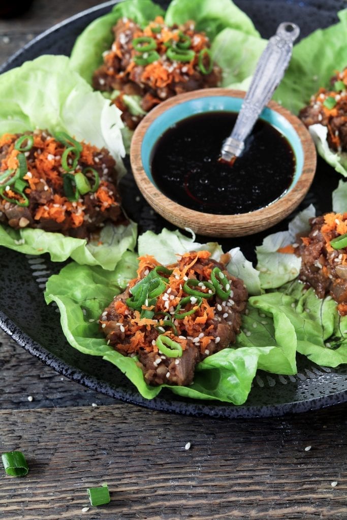 These Vegan Lettuce Wraps are light, healthy, and packed with rich umami flavor. Also, you can put them together with ease in 25 minutes or less.