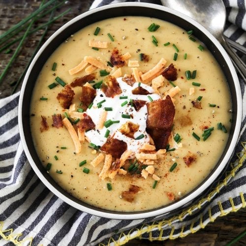 Vegetarian Baked Potato Soup - Alison's Allspice