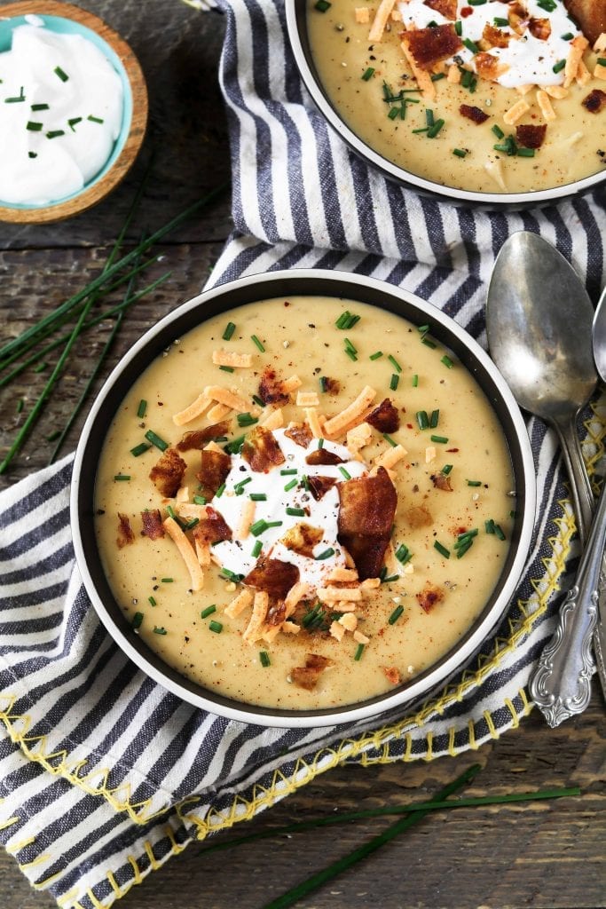 Vegan Baked Potato Soup Recipe Vegan Huggs