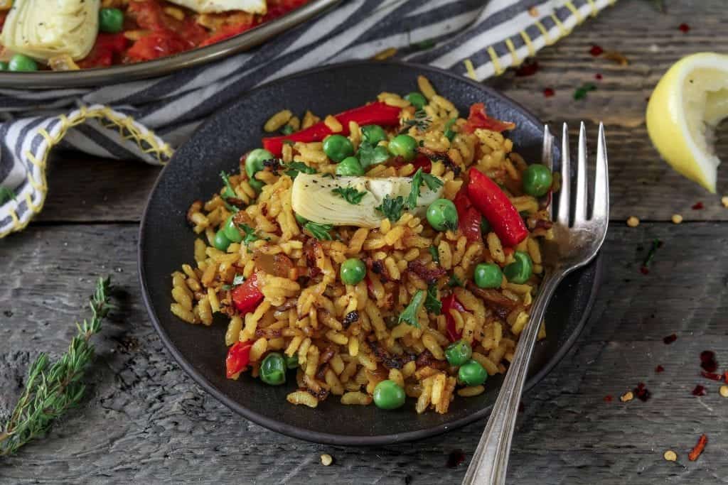 Vegetable Paella Recipe (Vegan + GF) Vegan Huggs