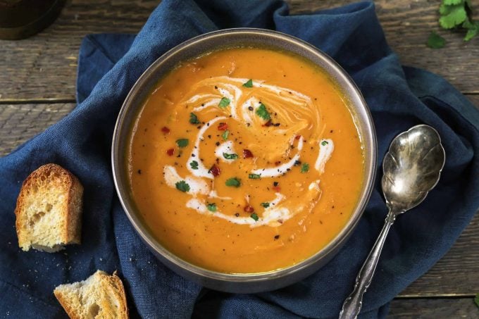 Creamy Carrot and Ginger Soup (Dairy-Free) - Wholesomelicious