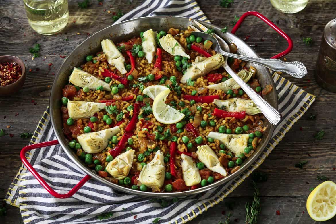 Vegetable Paella Recipe (Vegan + GF) Vegan Huggs