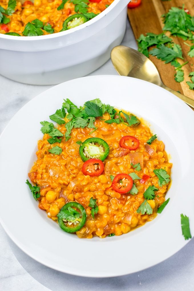 Easy Vegan Dinner Recipes - moroccan chickpea lentil stew