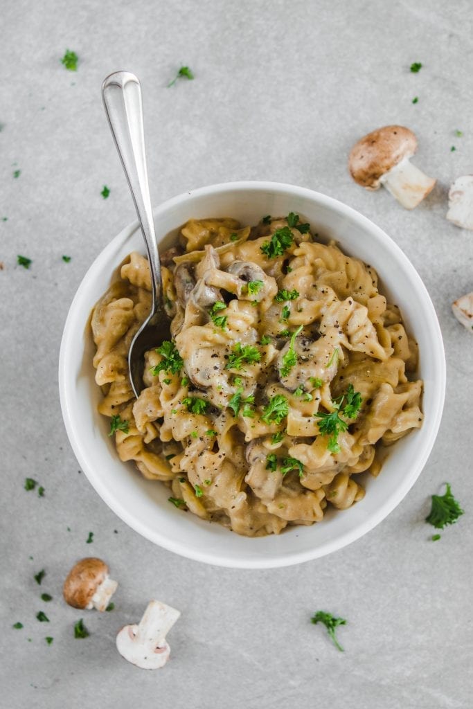 mushroom stroganoff - Easy Vegan Dinner Recipes