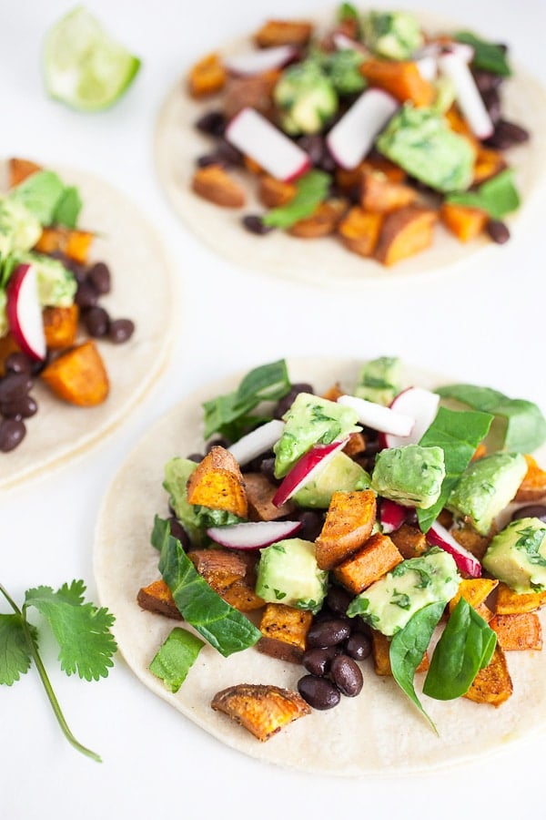 Easy Vegan Dinner Recipes - Sweet potato tacos