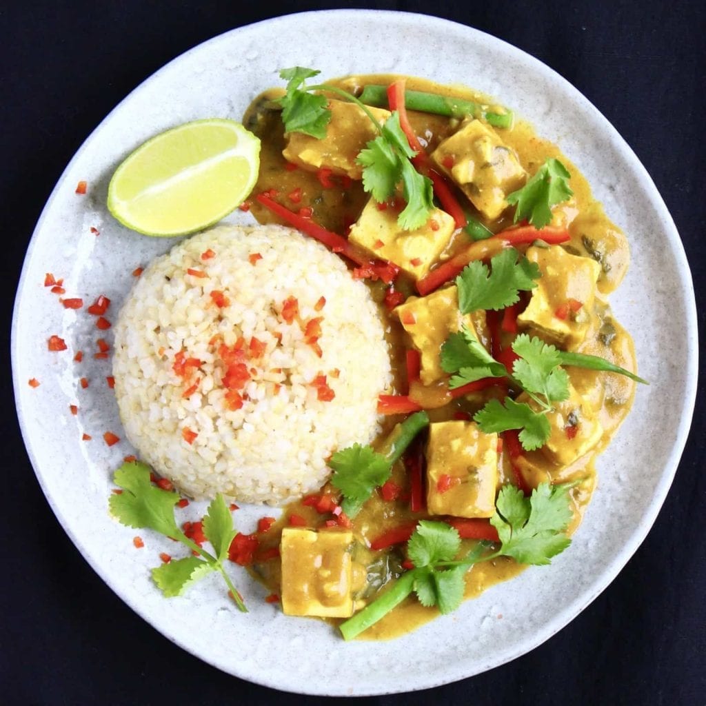 Easy Vegan Dinner Recipes - tofu satay 