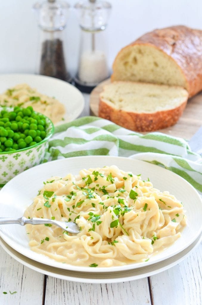 Easy Vegan Dinner Recipes - Skinny Cauliflower Alfredo