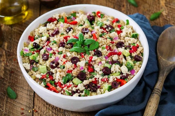 Vegan Mediterranean Quinoa Salad