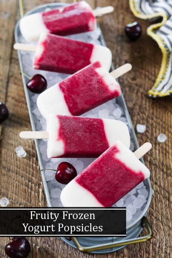 Stay cool this summer with these Fruity Frozen Yogurt Popsicles. They are refreshing, hydrating and deliciously sweet!