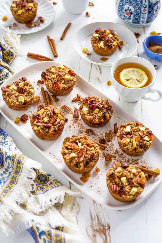 Apple Cinnamon Baked Oatmeal Muffins