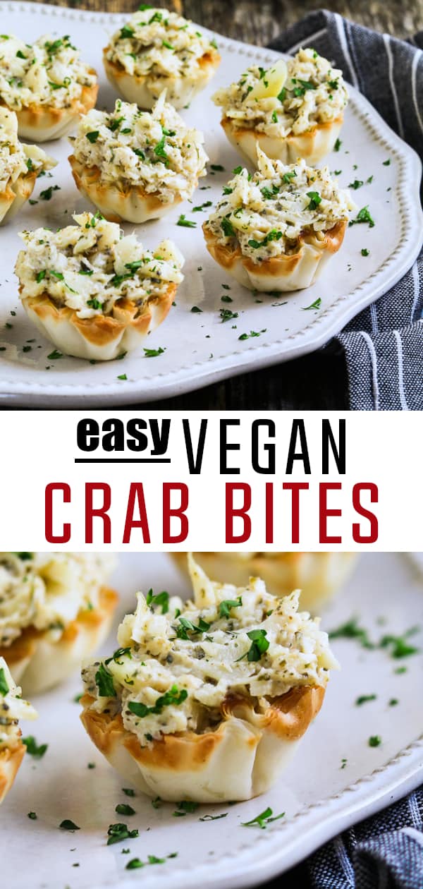Easy Vegan Crab Bites The perfect party bite! Vegan Huggs