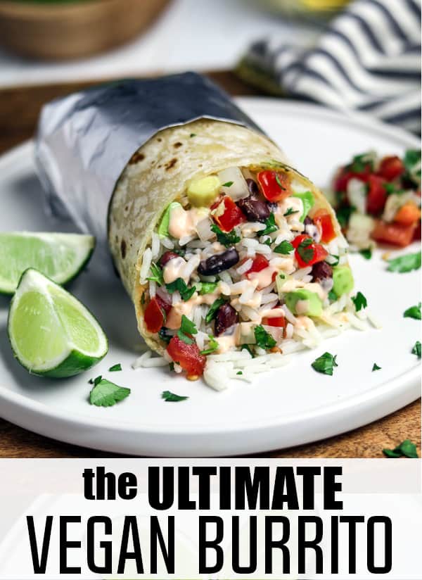 The Ultimate Vegan Burrito - Pin