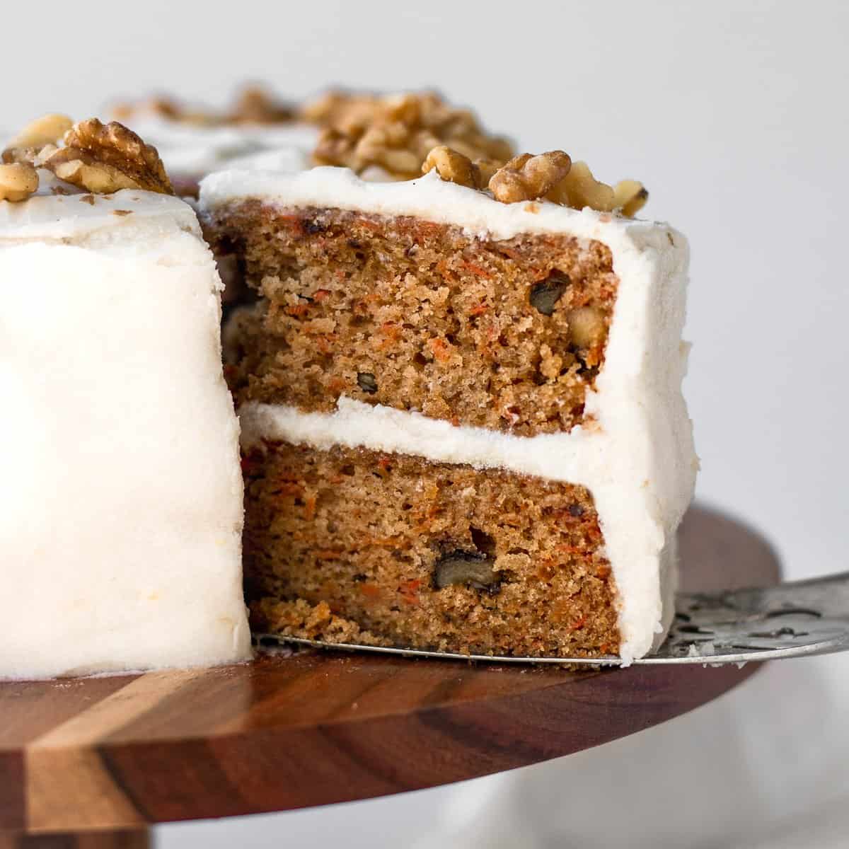 Easy Vegan Carrot Cake • The Curious Chickpea