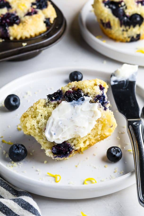 Lemon Blueberry Muffins with LemonSugar Topping Vegan Huggs