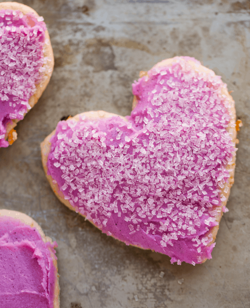 heart cookies for vegan valentine's day recipes roundup.