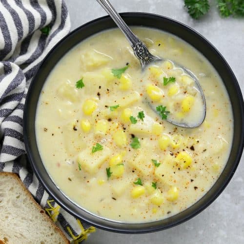 Vegan Corn Chowder - Vegan Huggs