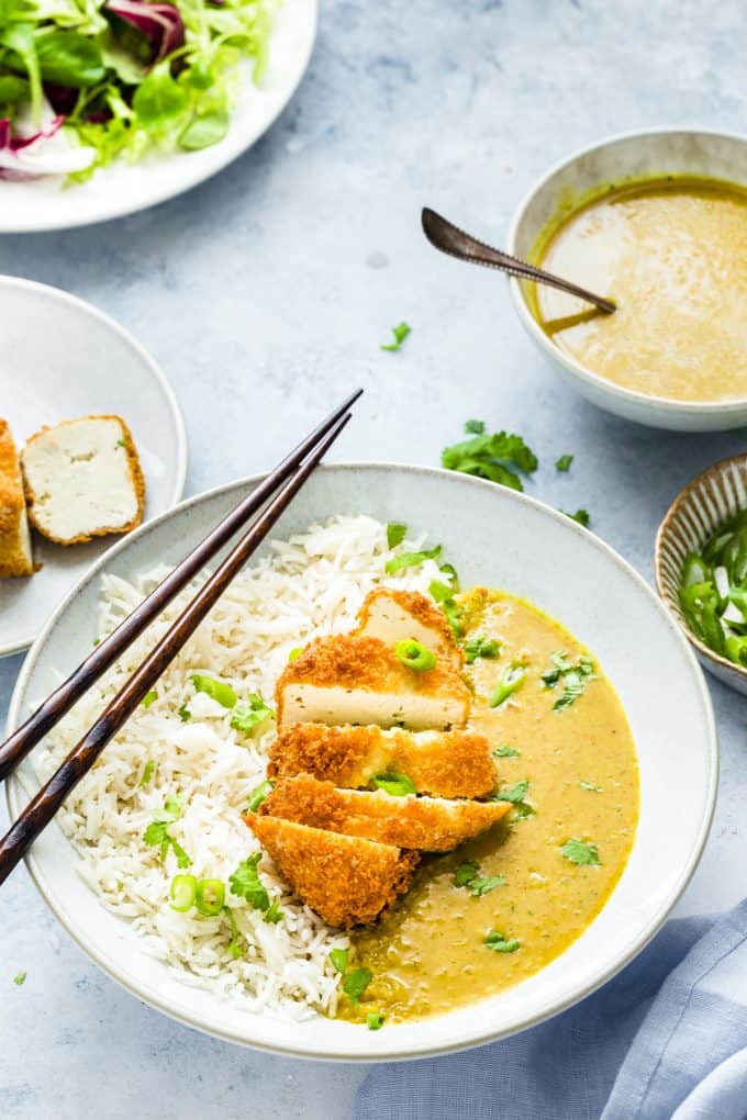 Tofu Katsu Curry Vegan Huggs