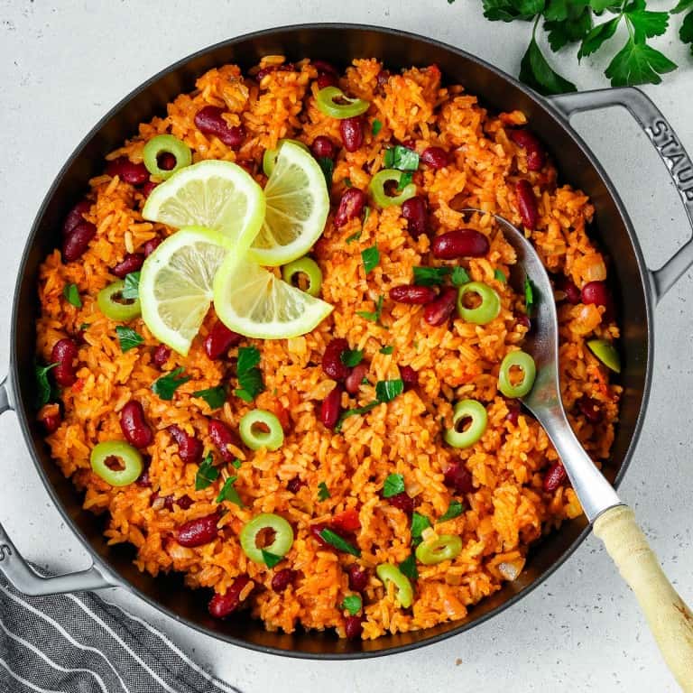 Spanish Rice and Beans Vegan Huggs