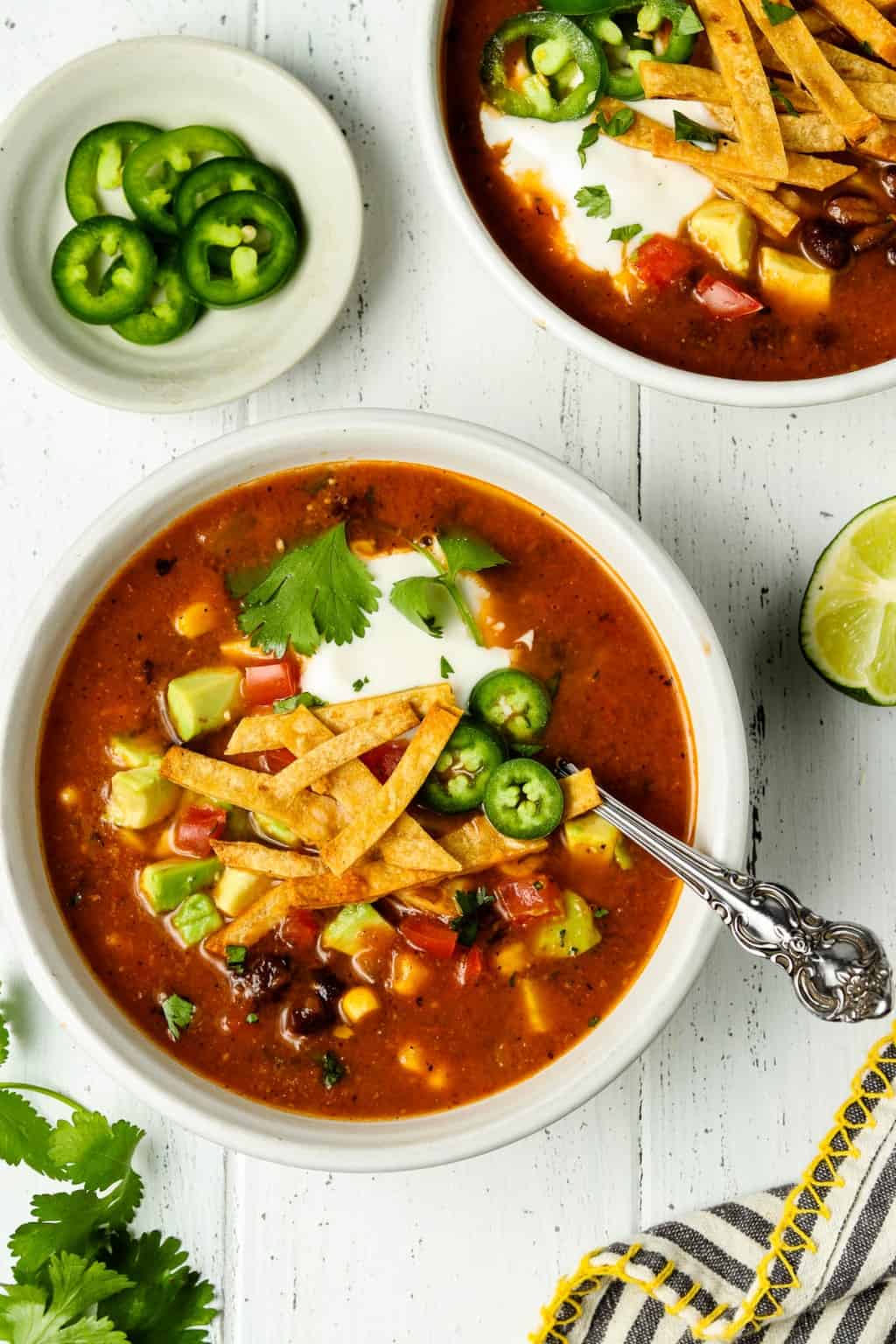 Vegan Tortilla Soup - Vegan Huggs