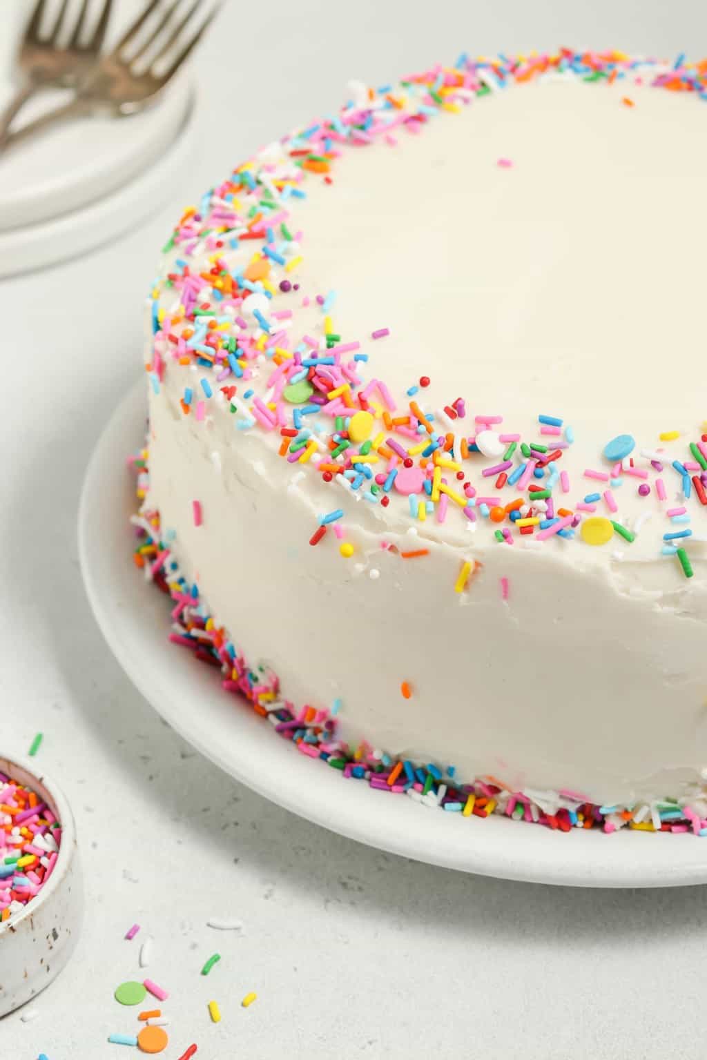 Vegan Vanilla Cake - Vegan Huggs