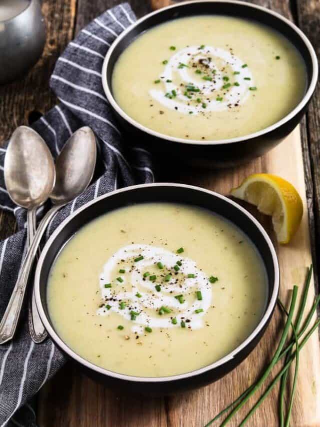 Potato Leek Soup using Instant Pot Vegan Huggs
