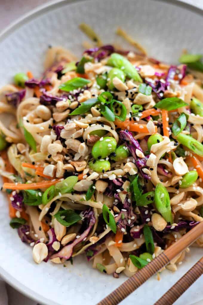 Peanut Noodle Salad - Vegan Huggs