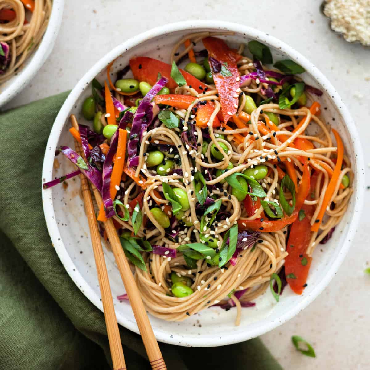 Soba Noodle Salad - Vegan Huggs