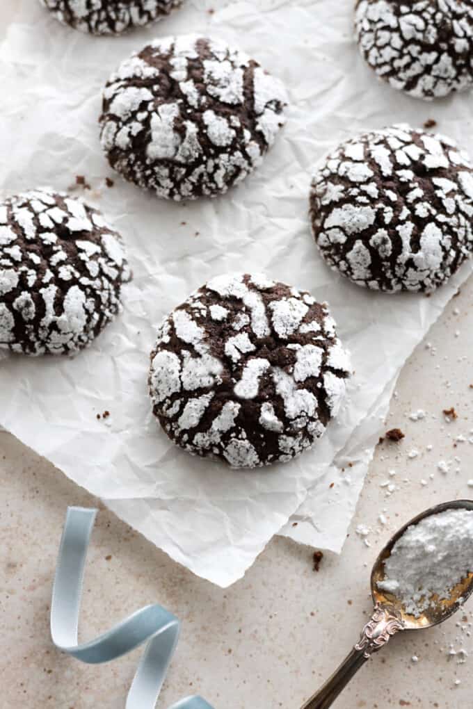 photo of chocolate cookies for pinning purposes.